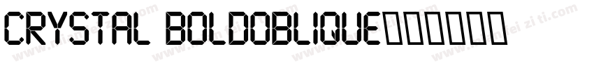 Crystal BoldOblique字体转换